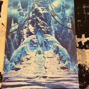 WoW Wrath of the Lich King Displate Ice Fortress - Metal Art Print